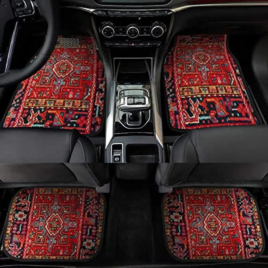 Vintage Bohemian Style Car Floor Mat Carpet