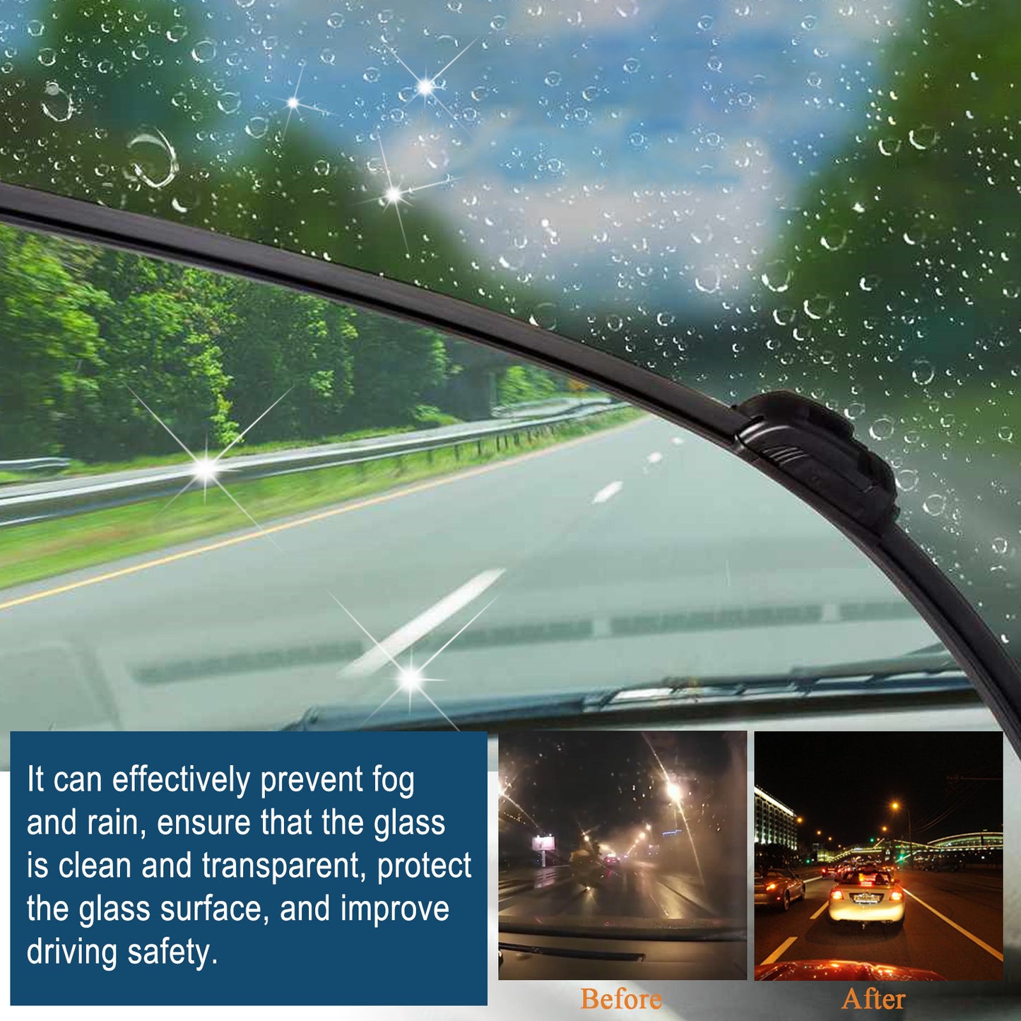 Car Fogproof Glass Rain Repellent Spray